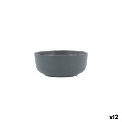 Bol pour Apéritifs Quid Duna Gris Céramique 15 x 15 cm (12 Unités)