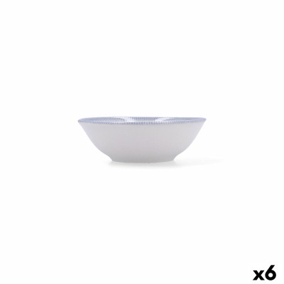 Bol pour Apéritifs Bidasoa Lea Hydrozero Blanc Céramique (6 Unités)