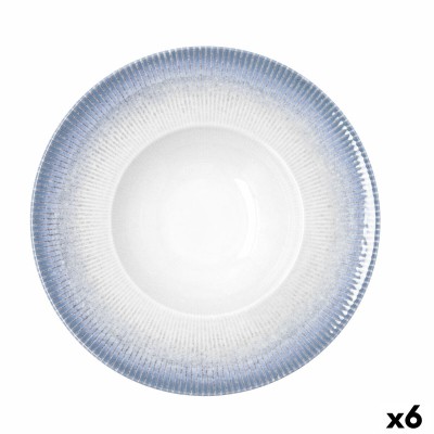 Assiette à pâtes Bidasoa Lea Hydrozero Blanc Céramique Ø 26 cm (6 Unités)