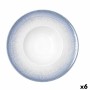 Assiette à pâtes Bidasoa Lea Hydrozero Blanc Céramique Ø 26 cm (6 Unités)