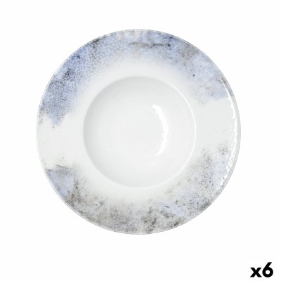 Assiette à pâtes Bidasoa Polaris Hydrozero Beige Céramique Ø 26 cm Risotto (6 Unités)