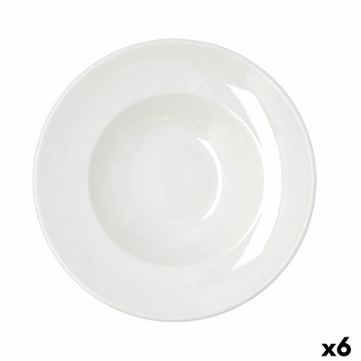 Assiette à pâtes Bidasoa Harmony Hydrozero Blanc Céramique Ø 27 cm (6 Unités)