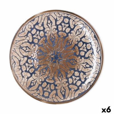 Plat pour pizza Bidasoa Deneb Hydrozero Marron Céramique Ø 30 cm (6 Unités)