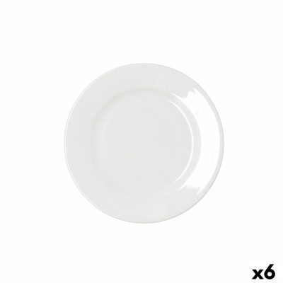 Assiette plate Bidasoa Serenity Hydrozero Blanc Céramique Ø 21 cm (6 Unités)