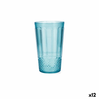 Verre d'eau Quid Gaia Turquoise Plastique 600 ml (12 Unités)