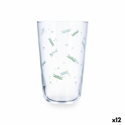 Verre d'eau Quid Velvet Vert verre 400 ml (12 Unités)