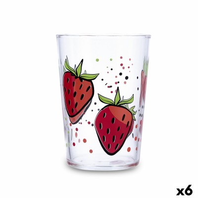 Verre d'eau Luminarc Fresas Multicouleur verre Fraises 500 ml (6 Unités)