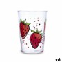 Verre d'eau Luminarc Fresas Multicouleur verre Fraises 500 ml (6 Unités)