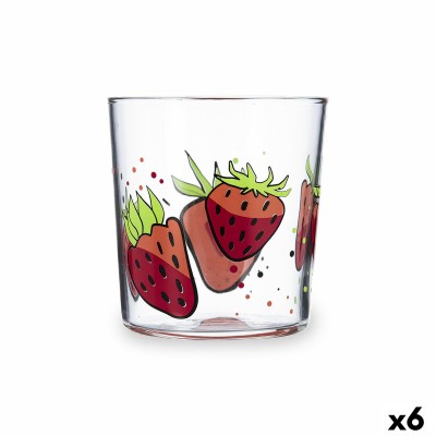 Verre d'eau Luminarc Fresas Multicouleur verre Fraises 360 ml (6 Unités)