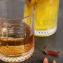 Glass Quid Style Transparent Glass Stripes 370 ml (6 Units)