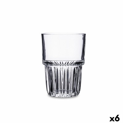 Verre Quid Cubik Transparent verre 310 ml (6 Unités)