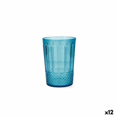 Verre d'eau Quid Gaia Turquoise Plastique 400 ml (12 Unités)