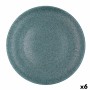 Plat pour pizza Bidasoa Element Hydrozero Bleu Céramique Ø 30 cm (6 Unités)