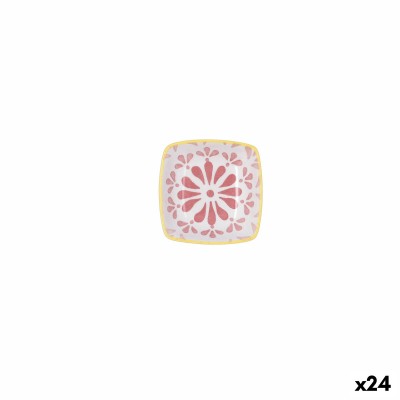 Assiette Quid Velvet Rose Céramique 9,6 x 9,6 cm (24 Unités)