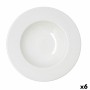 Pasta Dish Bidasoa Serenity Hydrozero White Ceramic Ø 30 cm (6 Units)