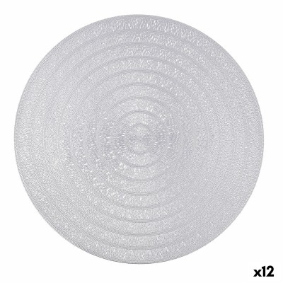 Dessous de plat Quid Habitat Argenté Plastique Ø 38 cm (12 Unités)