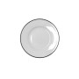 Assiette Bidasoa Glacial Filo Blanc Céramique Ø 16,5 cm Pain (48 Unités)