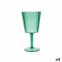 Verre Quid Iris Vert Plastique 350 ml (12 Unités)