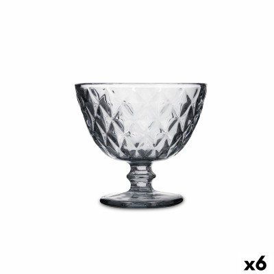 Coupe de glaces et de milkshakes Quid Maia Gris verre 300 ml (6 Unités)