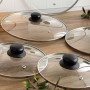 Couvercle pour marmite Quid Renova Transparent verre Ø 26 cm (6 Unités)