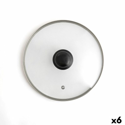 Pan lid Quid Renova Transparent Glass Ø 18 cm (6 Units)