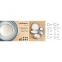 Snack tray Bidasoa Lea Hydrozero White 19 x 11 cm (6 Units)