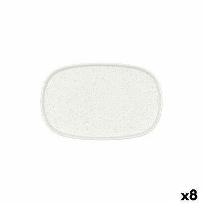 Snack tray Bidasoa Elite White 18,5 x 11,5 cm (8 Units)