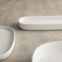 Snack tray Bidasoa Elite White 18,5 x 11,5 cm (8 Units)