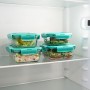 Boîte à lunch hermétique Luminarc Turquesa Turquoise verre 820 ml (6 Unités)