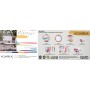 Snack tray Quid Acuarela Pink 25 x 15 x 2 cm (12 Units)