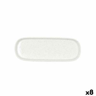 Snack tray Bidasoa Elite White 22 x 8 x 25 cm (8 Units)
