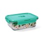 Boîte à lunch hermétique Luminarc Turquesa Turquoise verre 1,22 L (6 Unités)