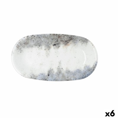 Plateau apéritif Bidasoa Polaris Hydrozero Beige 26 x 14,5 cm (6 Unités)