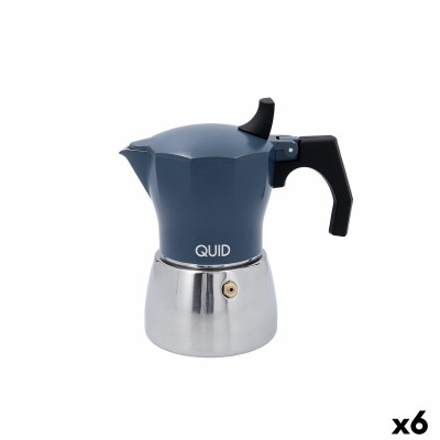 Italian Coffee Pot Quid Baltic White Metal 3 Cups (6 Units)