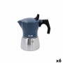 Italian Coffee Pot Quid Baltic White Metal 3 Cups (6 Units)
