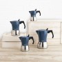 Italian Coffee Pot Quid Baltic White Metal 3 Cups (6 Units)