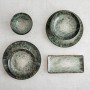 Plateau apéritif Bidasoa Stela Vert 27,5 x 16,3 cm (6 Unités)