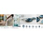 Snack tray Bidasoa Aura White 25 x 12 cm (6 Units)