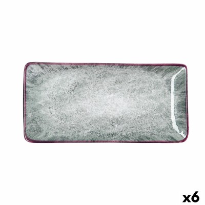 Snack tray Bidasoa Stela White 25 x 12 cm (6 Units)