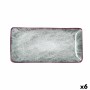 Snack tray Bidasoa Stela White 25 x 12 cm (6 Units)