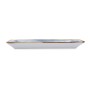 Snack tray Bidasoa Aura White 27,5 x 16,3 cm (6 Units)