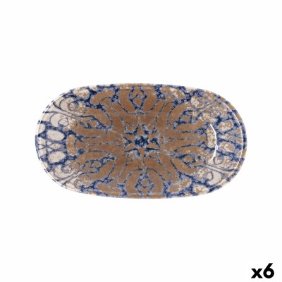 Snack tray Bidasoa Deneb Hydrozero Brown 26 x 14,5 cm (6 Units)
