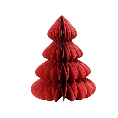 Christmas Tree Decoris Red Paper Ø 72 x 90 cm