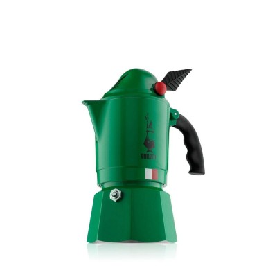 Cafetière Italienne Bialetti 0002762/NP Vert Métal Aluminium 3 Tasses