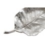 Centerpiece Home ESPRIT Silver Aluminium Leaf of a plant 37 X 18 X 4 cm