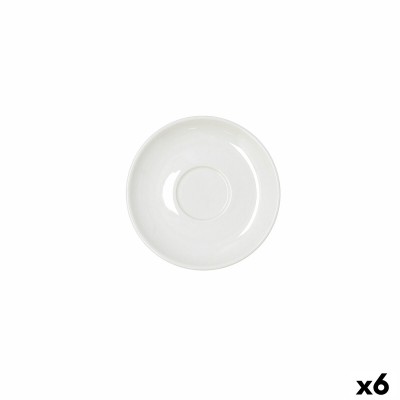 Assiette Bidasoa Serenity Hydrozero Blanc Céramique Ø 15 cm Café (6 Unités)