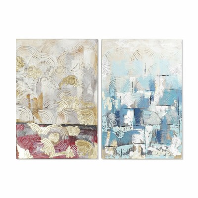 Canvas DKD Home Decor Pinewood Canvas 80 x 3,5 x 120 cm