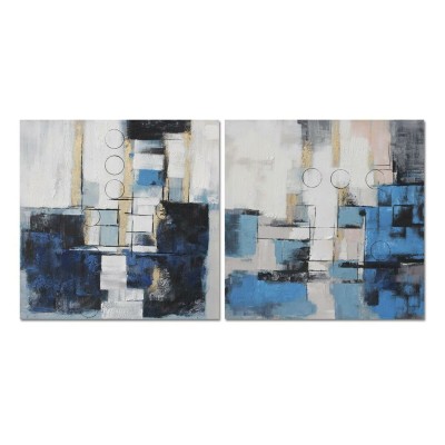 Canvas DKD Home Decor Canvas MDF Wood 100 x 2,8 x 100 cm