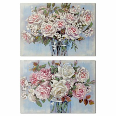 Canvas DKD Home Decor Canvas MDF Wood 100 x 3 x 70 cm