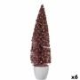 Sapin de Noël Krist+ 2402/15-2-2 Rose Plastique Sapin de Noël 10 x 38 x 10 cm (6 Unités)